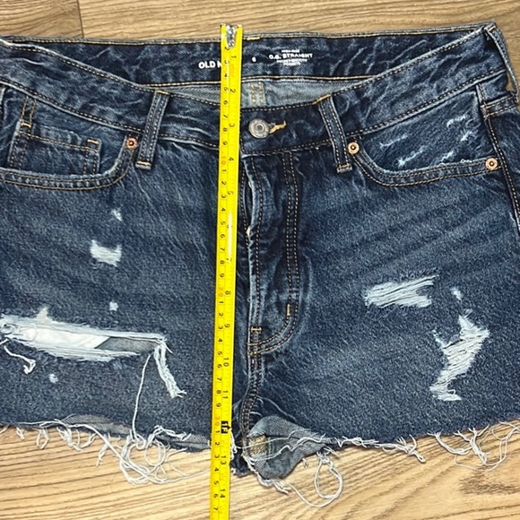 Old Navy OG Straight Denim Cut-Off Shorts with Button Fly - EUC sz 6 - Picture 3 of 5